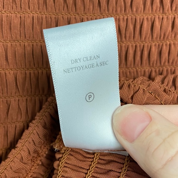 A.L.C. Dana Smocked Top in Deep Amber - Picture 11 of 11